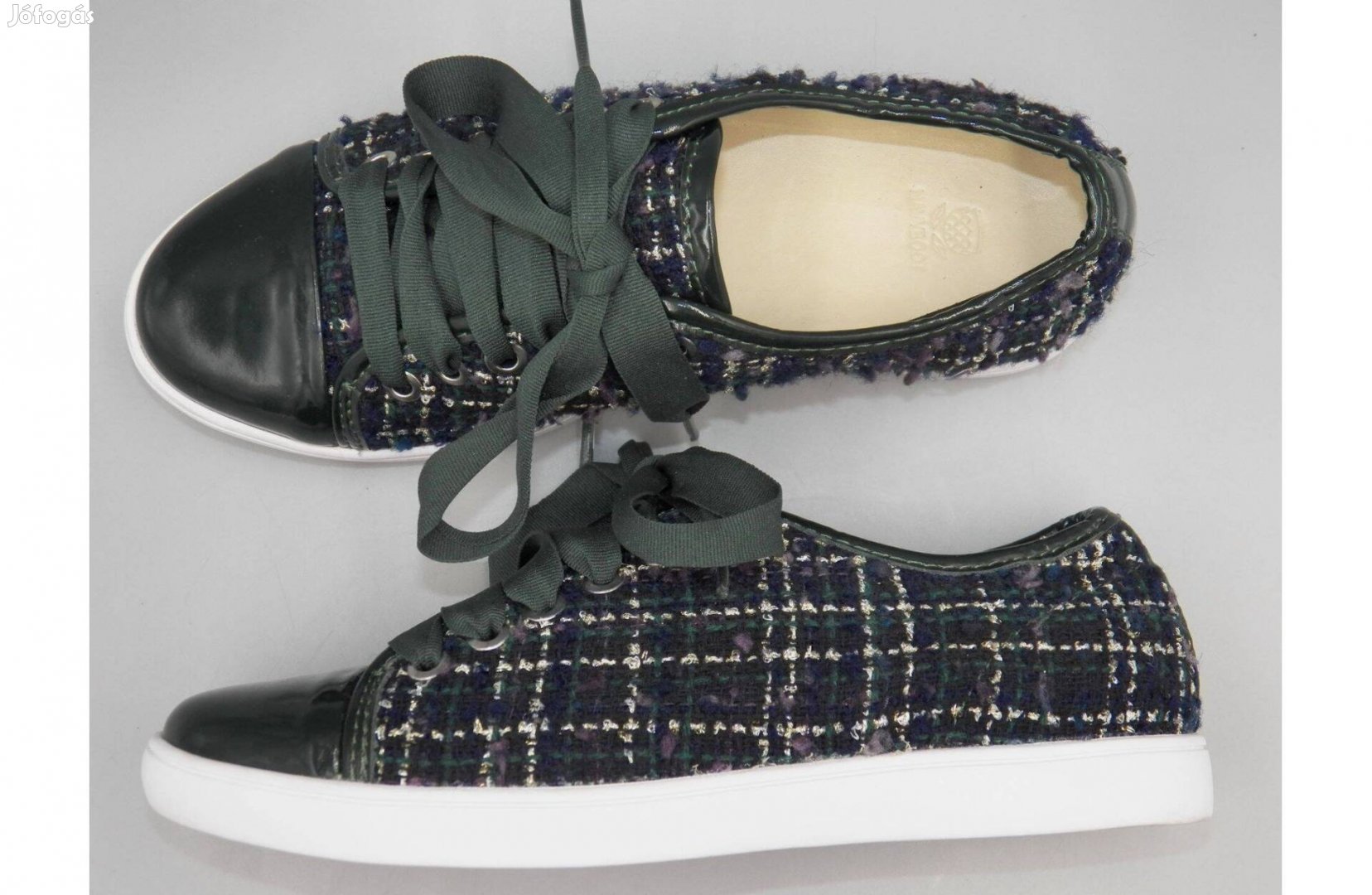 Navyboot olasz félcipő bőr béléssel, 35 35,5