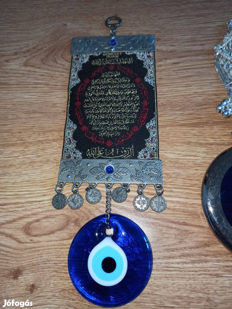Nazar boncugu (ördögszem) arab betűírásos török amulett