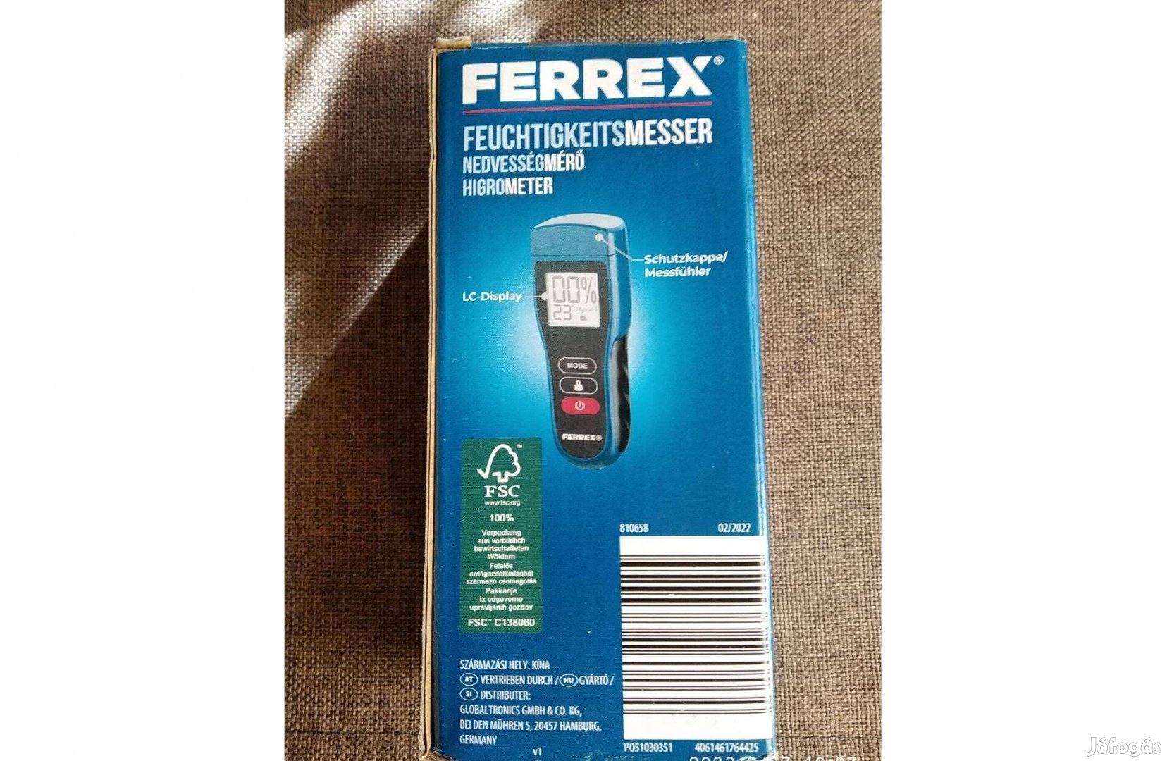 Nedvesség mérő műszer Ferrex GT-FM-05