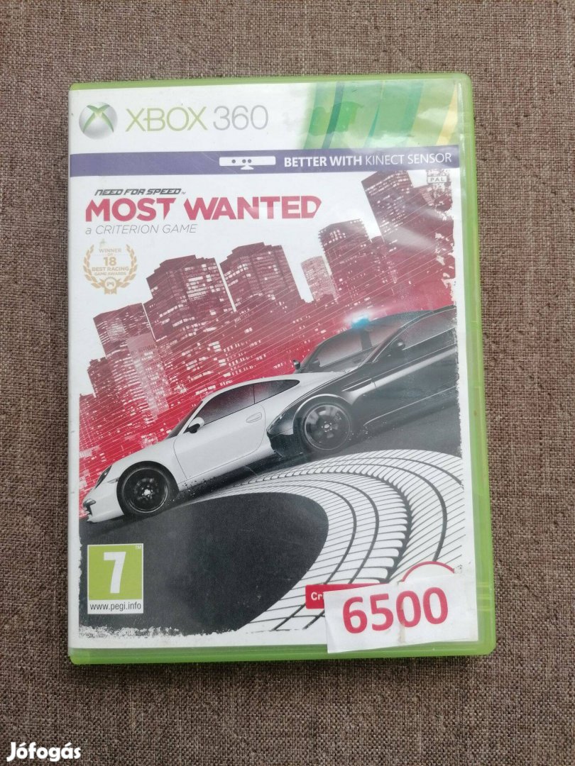 Need For Speed Most Wanted Xbox 360 játék eladó!