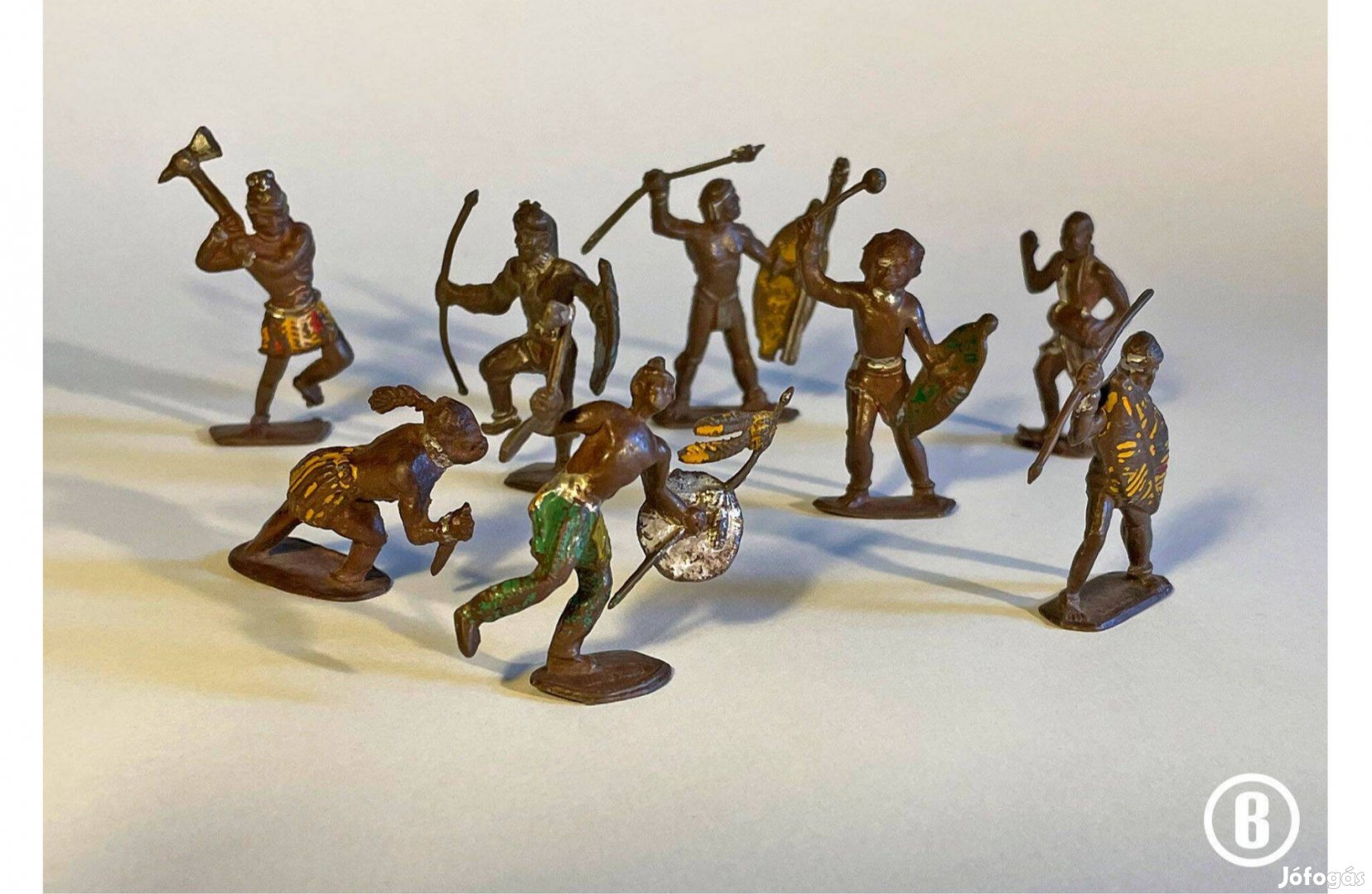 Néger harcosok - 8 festett műanyag figura - - - Csak