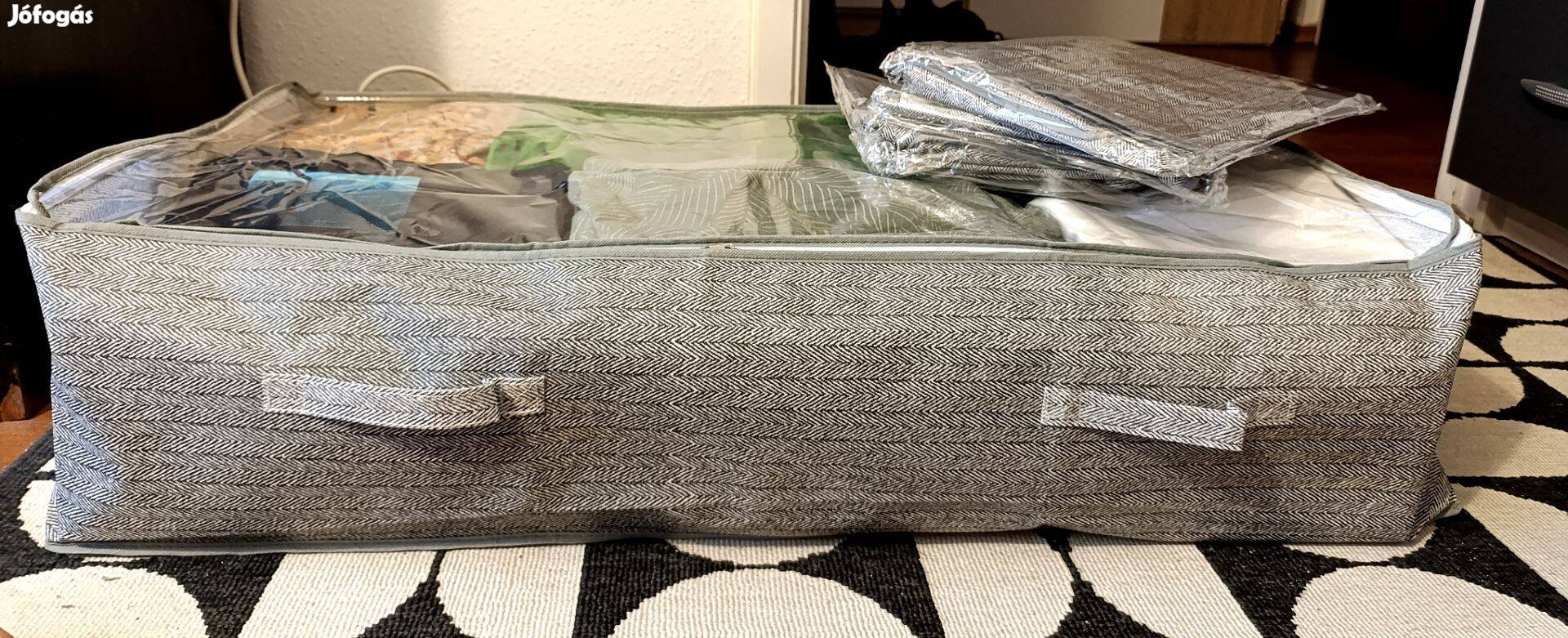Négy db nagyméretű ágy alatti tárolózsák