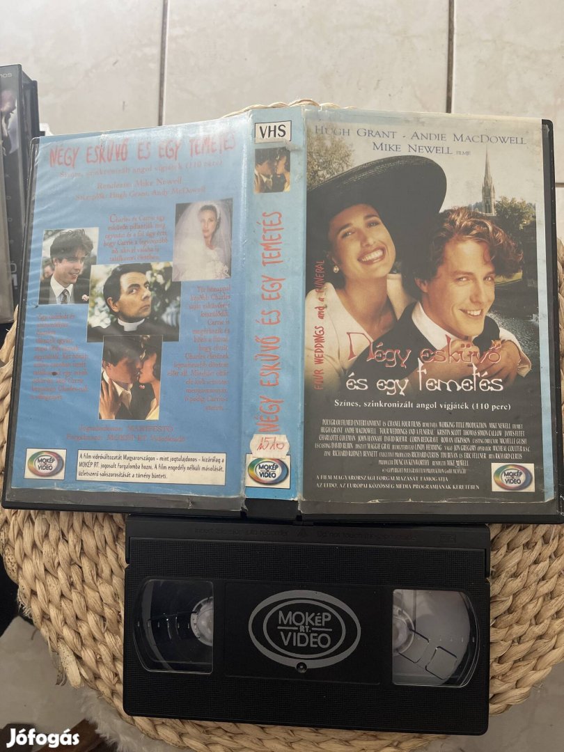 Négy esküvő egy temetés vhs