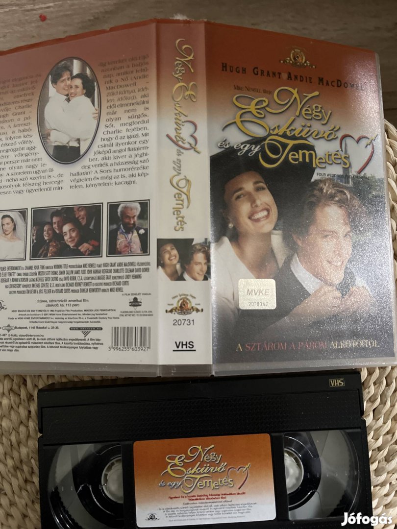 Négy esküvő egy temetés vhs film