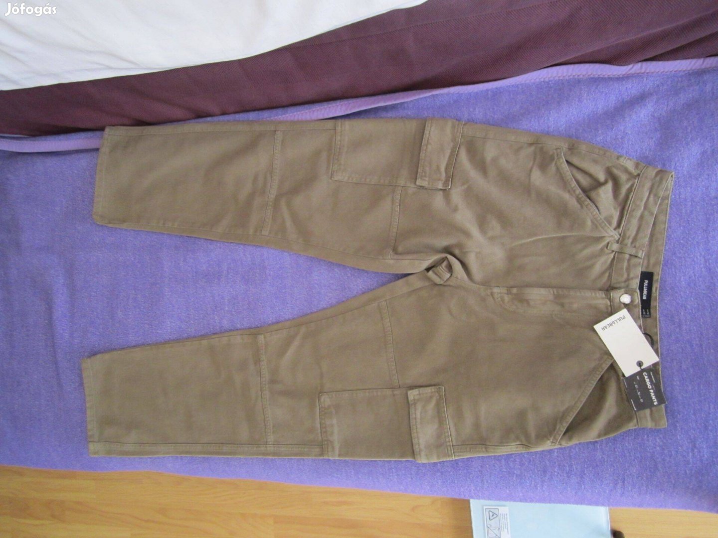 Negyedáron új Pull&Bear puha férfi cargo nadrág 32-es méret