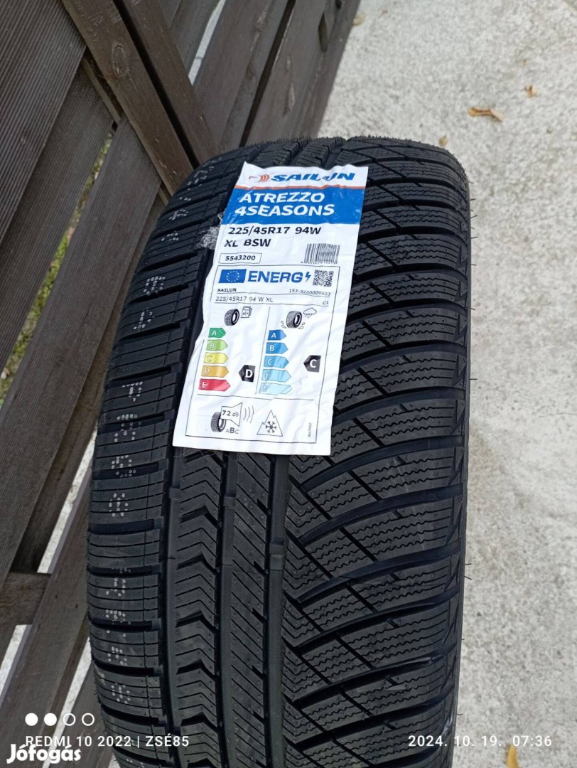 Négyévszakos gumi Sailun 225/45 r17 Atrezzo 94W XL (új)