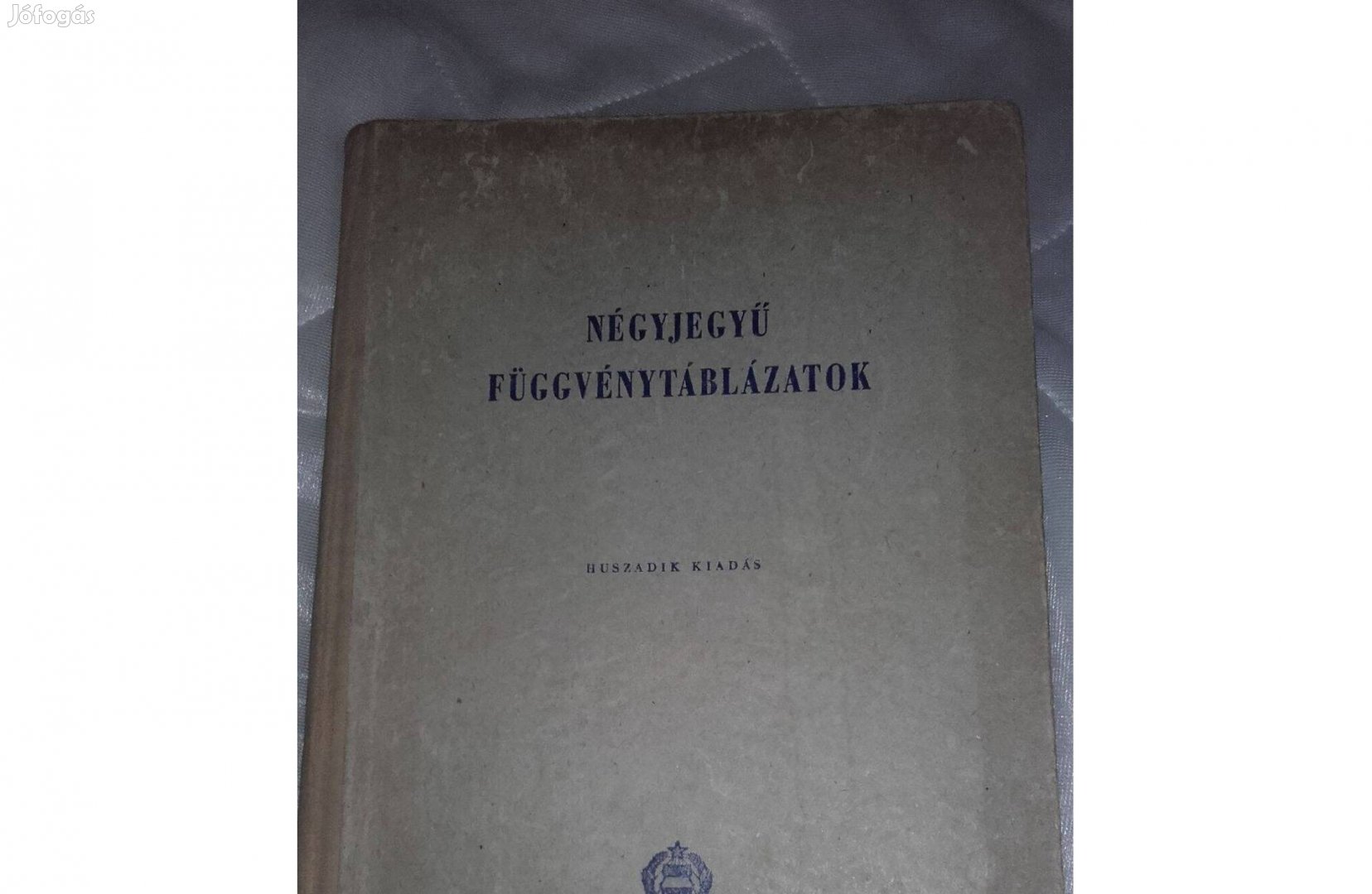 Négyjegyű függvénytáblázatok, matematika könyv