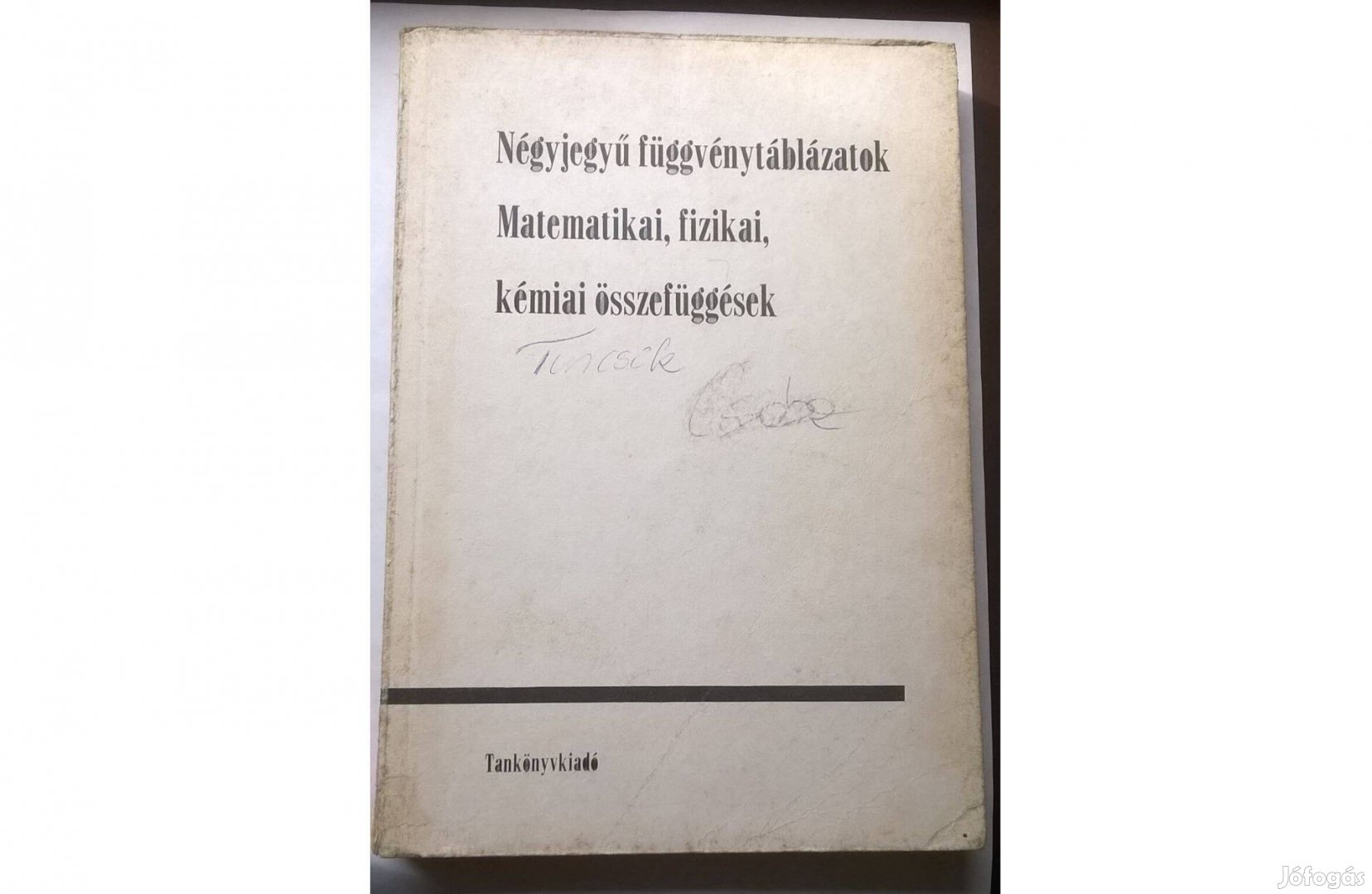 Négyjegyű függvénytáblázatok a ' 80 -as évekből , retro