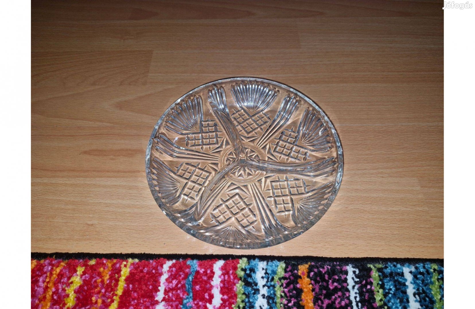 Négyzet mintás kínáló tál 20 cm