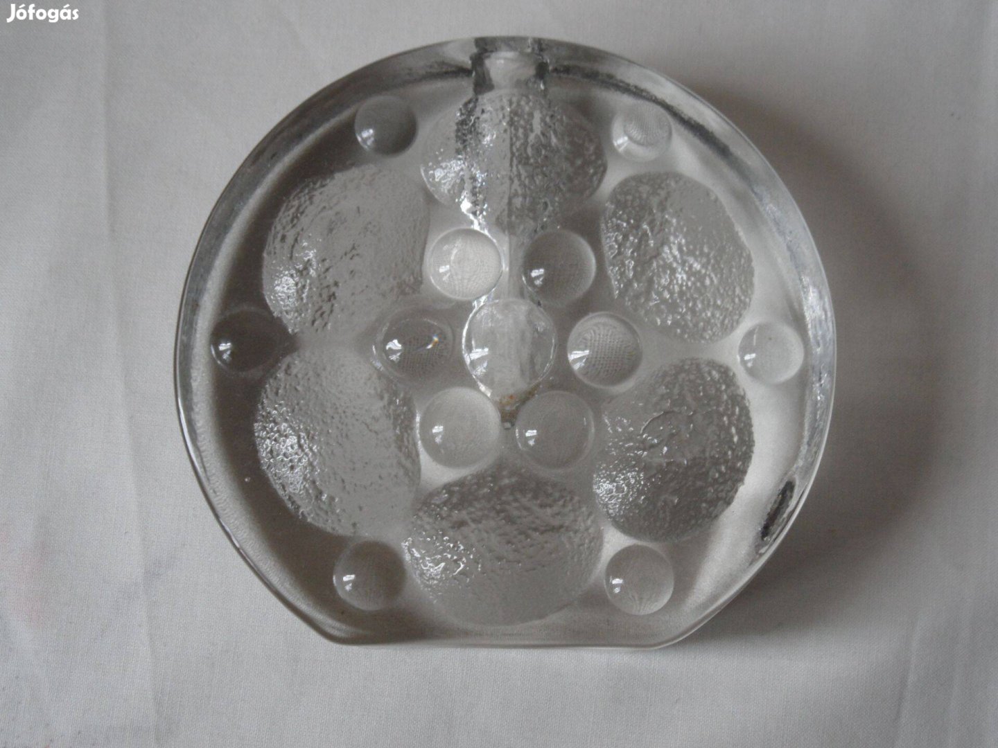 Nehéz üveg orchidea váza, egyszálas váza