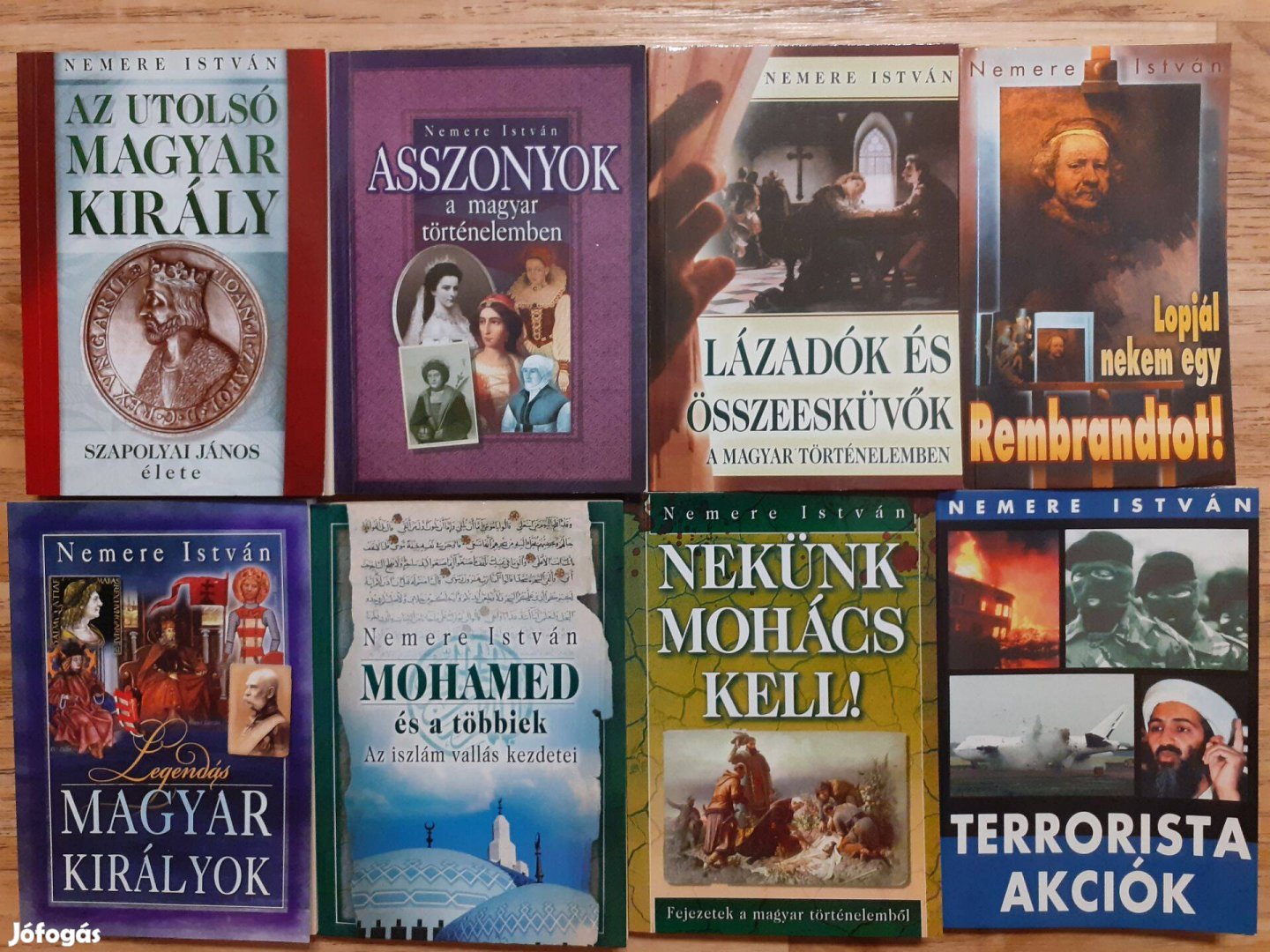 Nemere István 8 db izgalmas, újszerű, történelmi könyve egy