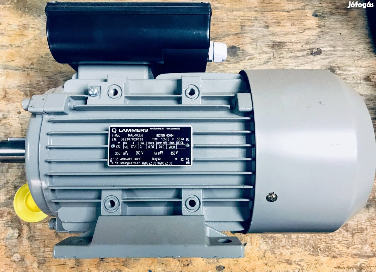 Német 3000W Egyfázisú Új Villanymotor 230V 2850p Fűrészgép