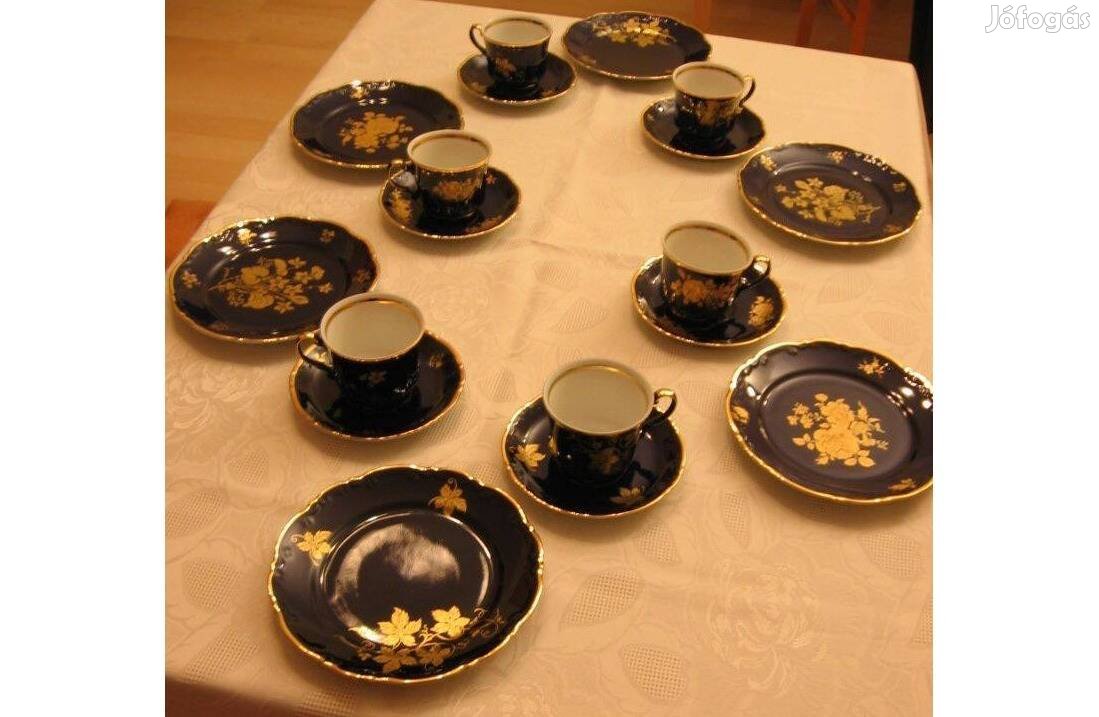 Német 6 terítékes teás-süteményes készlet