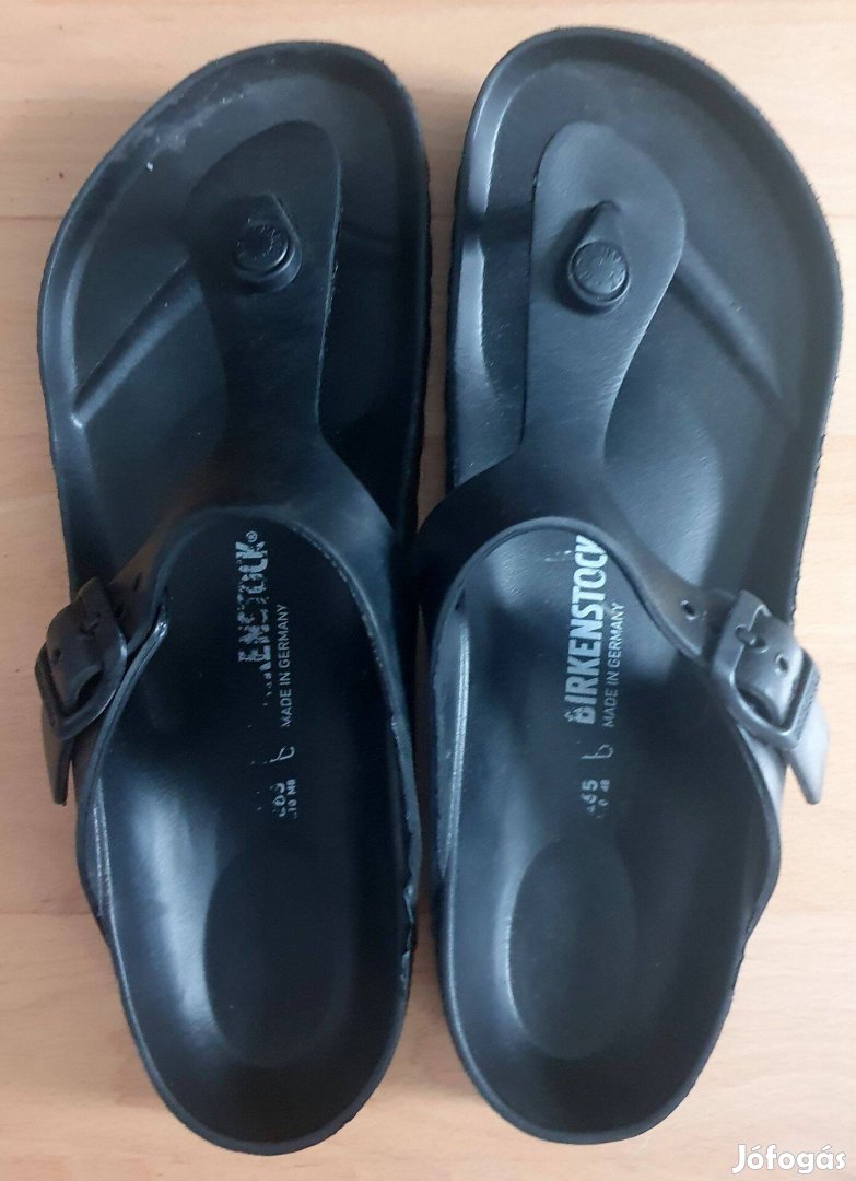 Német Birkenstock papucs 40-41es fekete, szinte új