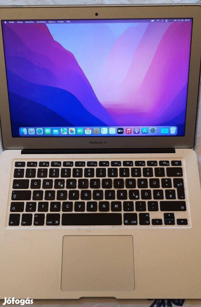 Német Macbook Air 7,2 laptop