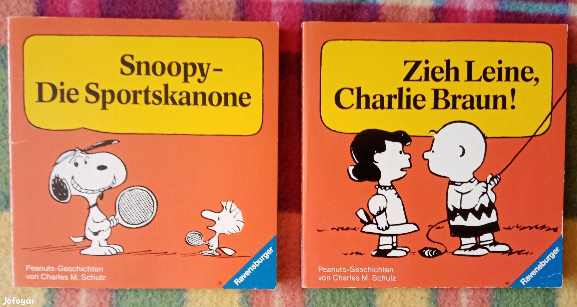 Német Snoopy Die Sportskanone Zieh Leine Charlie Braun! Illusztrált