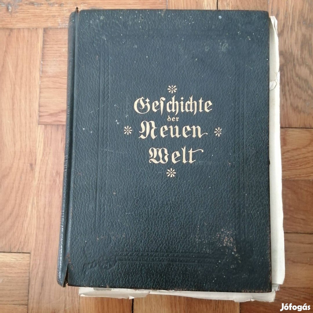 Német antik történelmi könyv áron alul eladó