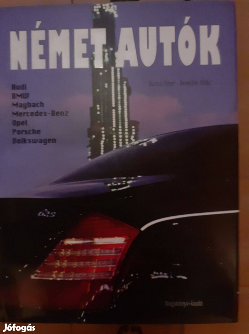 Német autók színes album, új!