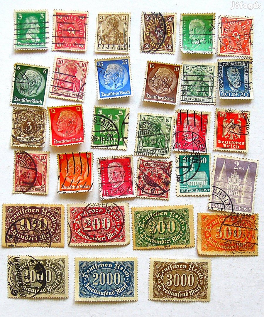 Német bélyeg 30 db