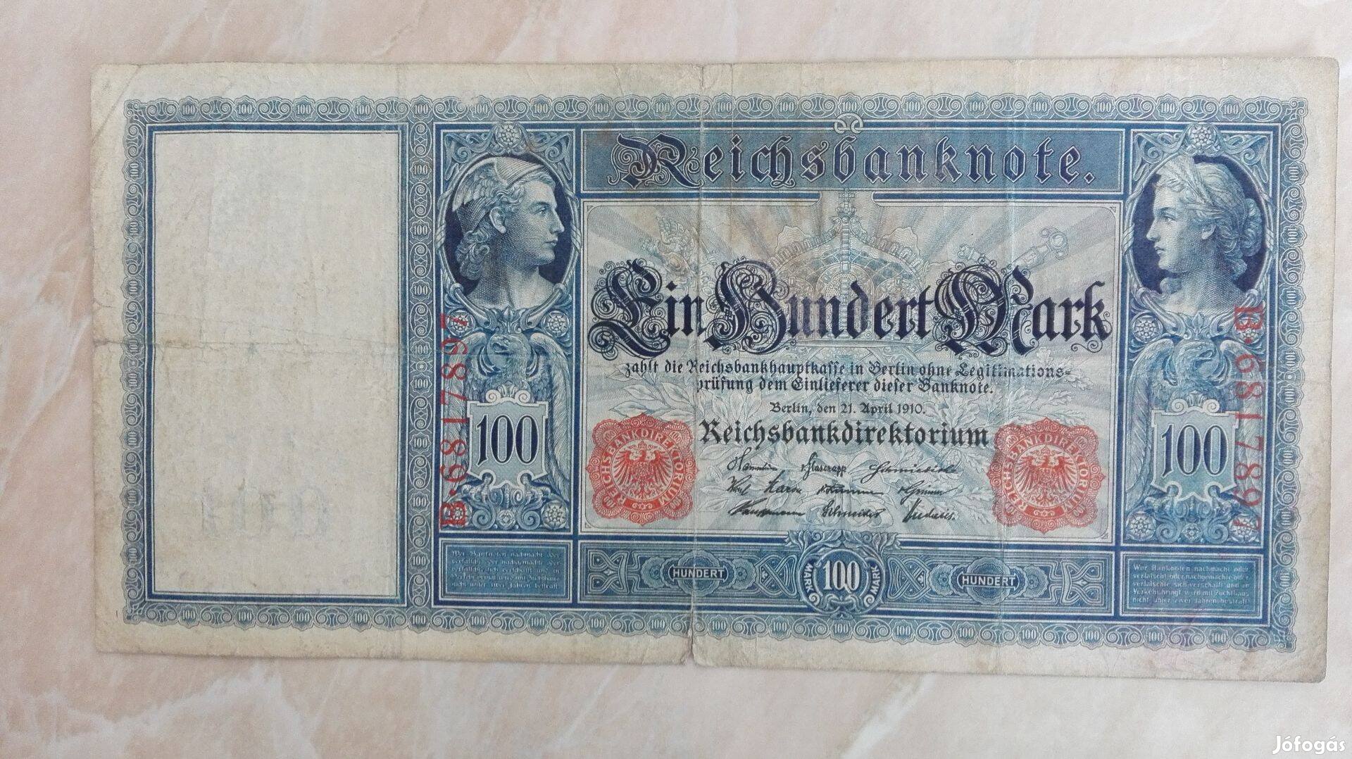 Német birodalmi 1910-es 100 Márka