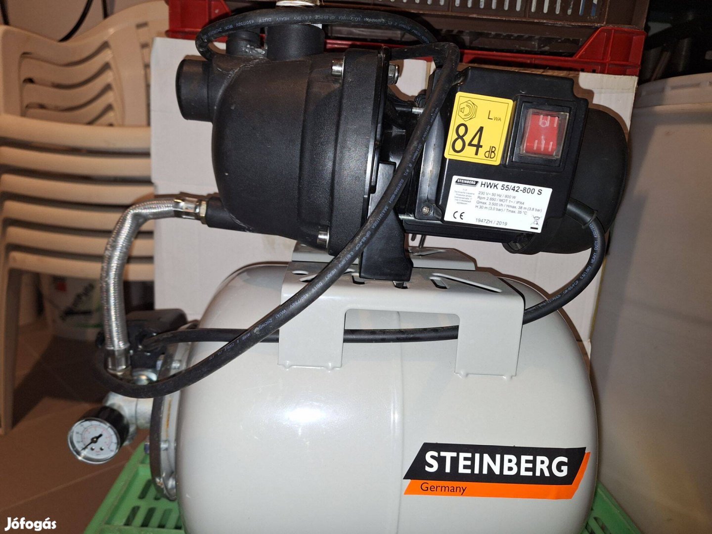 Német gyártmányú Steinberg Hwk 55/42-800 házi vízmű