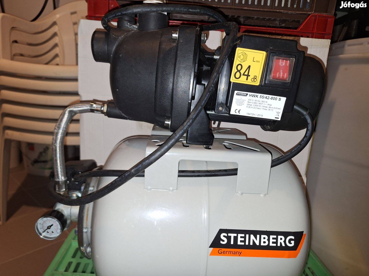 Német gyártmányú Steinberg Hwk 55/42-800 házi vízmű