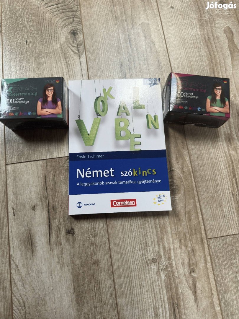 Német könyv, szókártyák