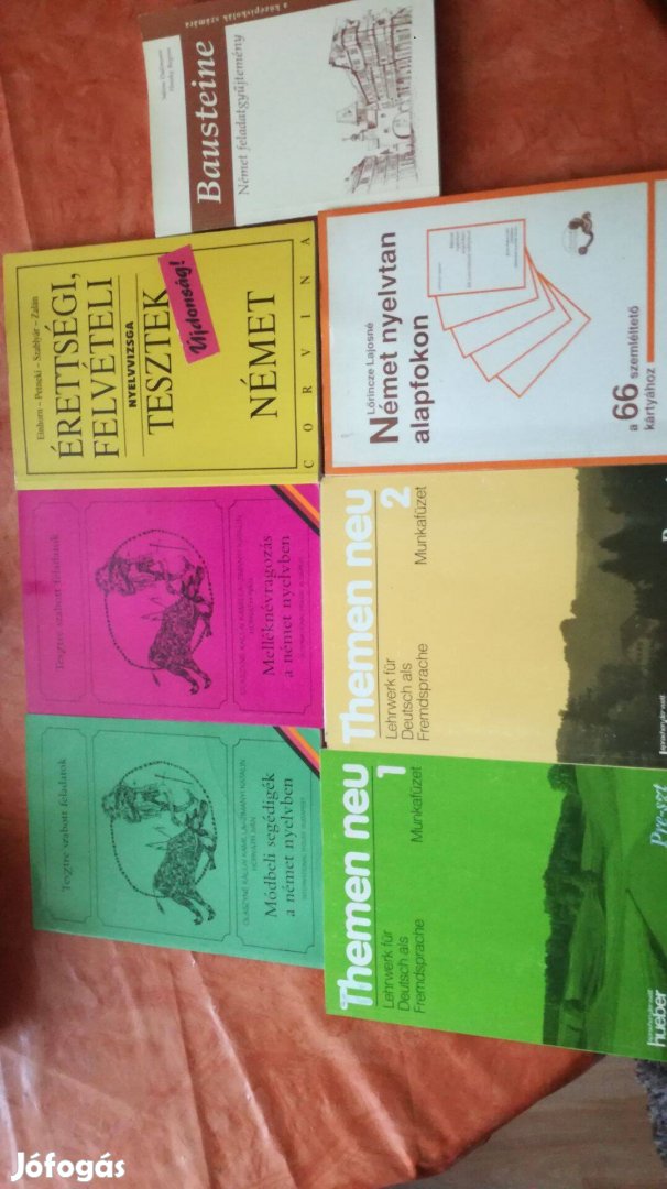 Német magyar felkésztő füzet nyelvkönyv eladó nyelvkönyvek 7db