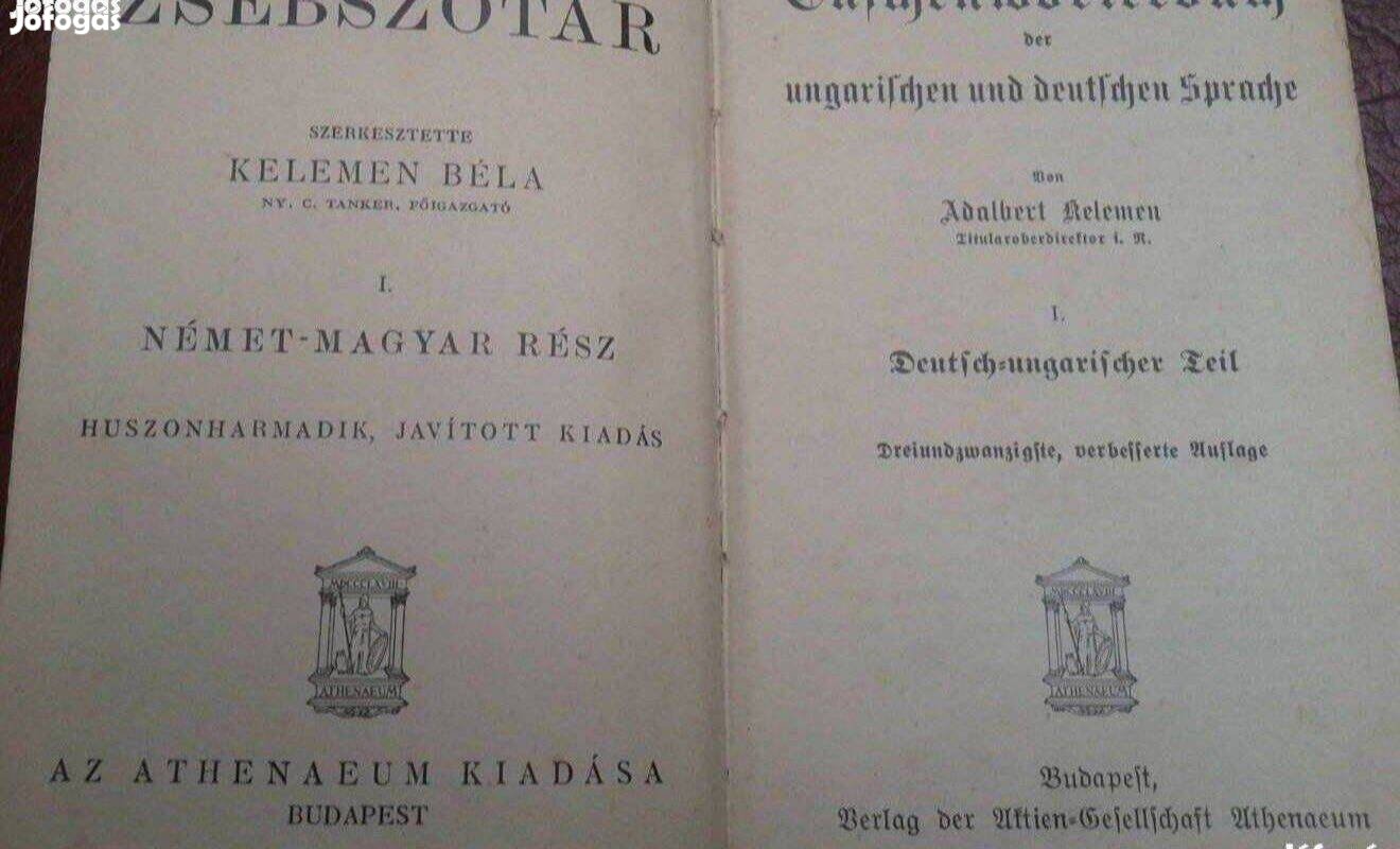Német magyar szótár többféle régi