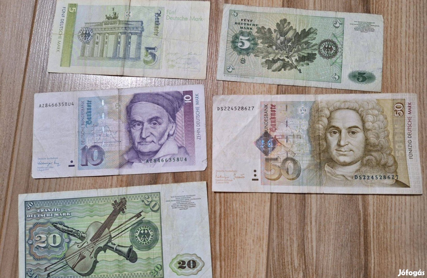 Német márka pénzek bankjegyek