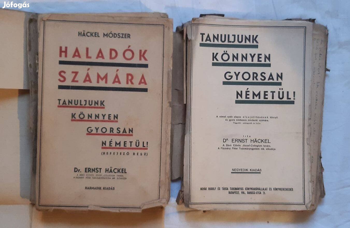 Német nyelvkönyv 1939