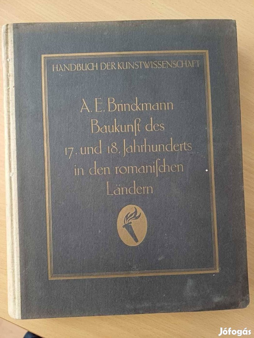 Német nyelvű építészettel kapcsolatos régi könyv