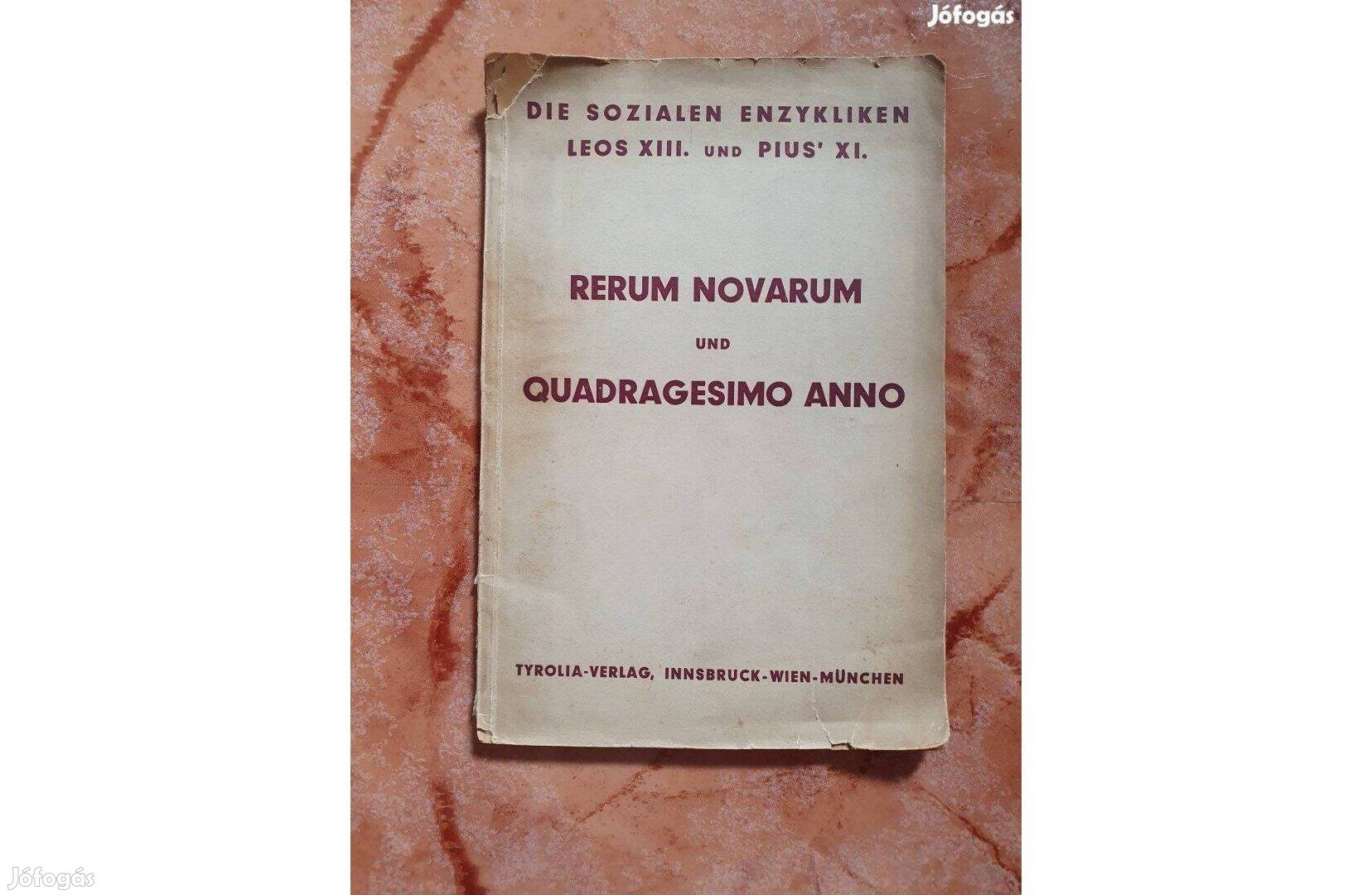 Német nyelvű könyv: Rerum novarum und Quadragesimo anno