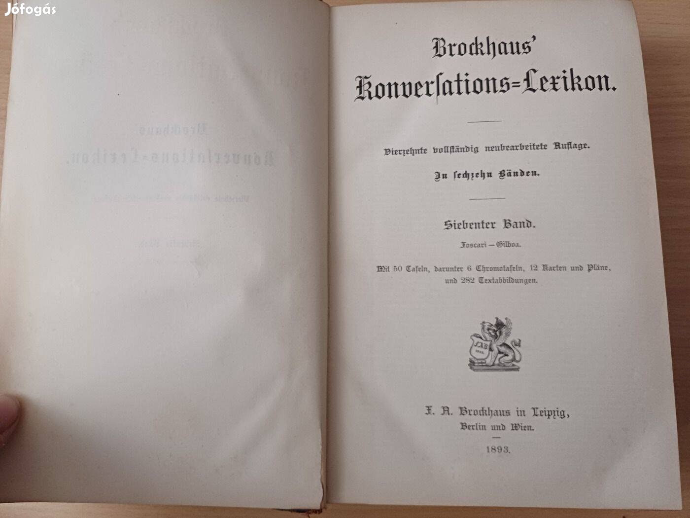 Német nyelvű lexikon régi könyv