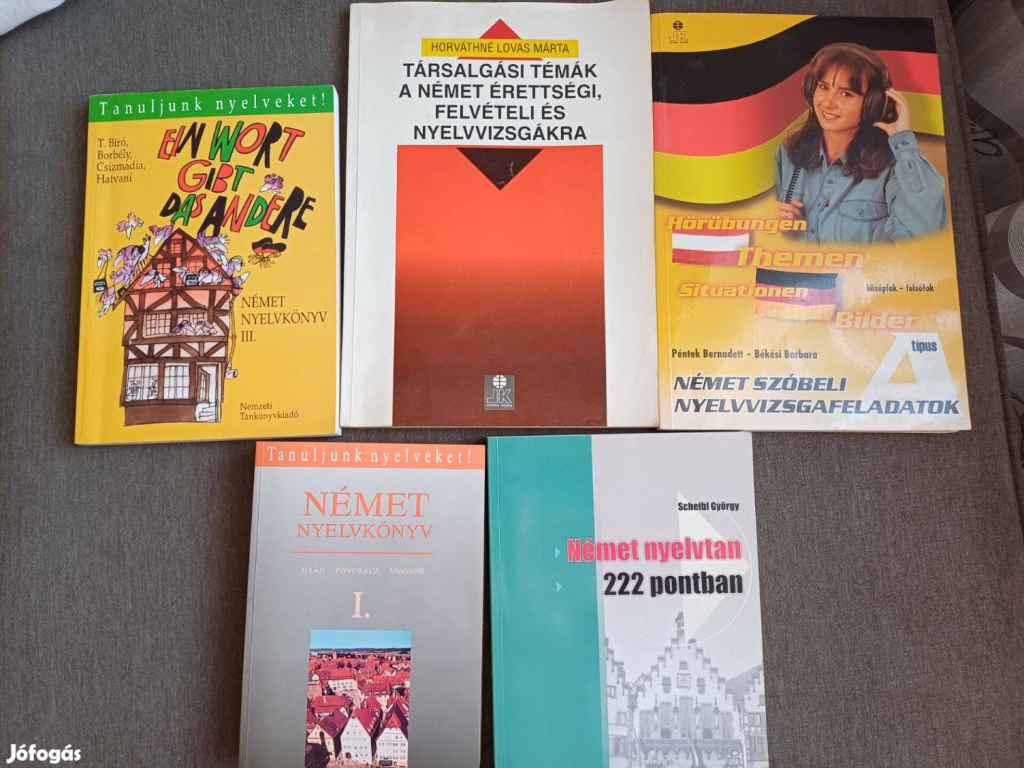 Német nyelvvizsgára való felkészüléshez kiváló állapotú könyvek olcsón