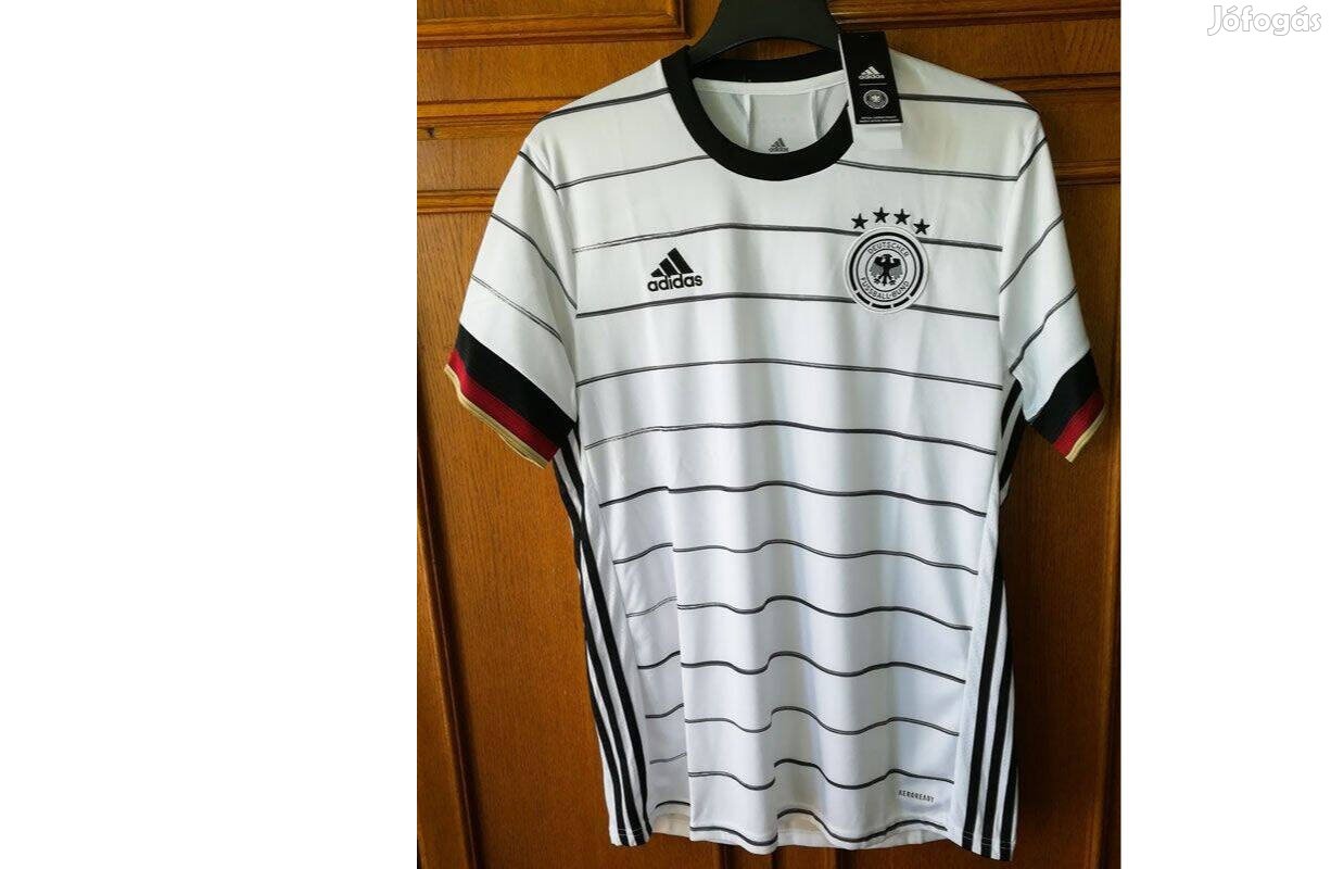 Német válogatott eredeti adidas 2020-as fehér mez (L, XL)