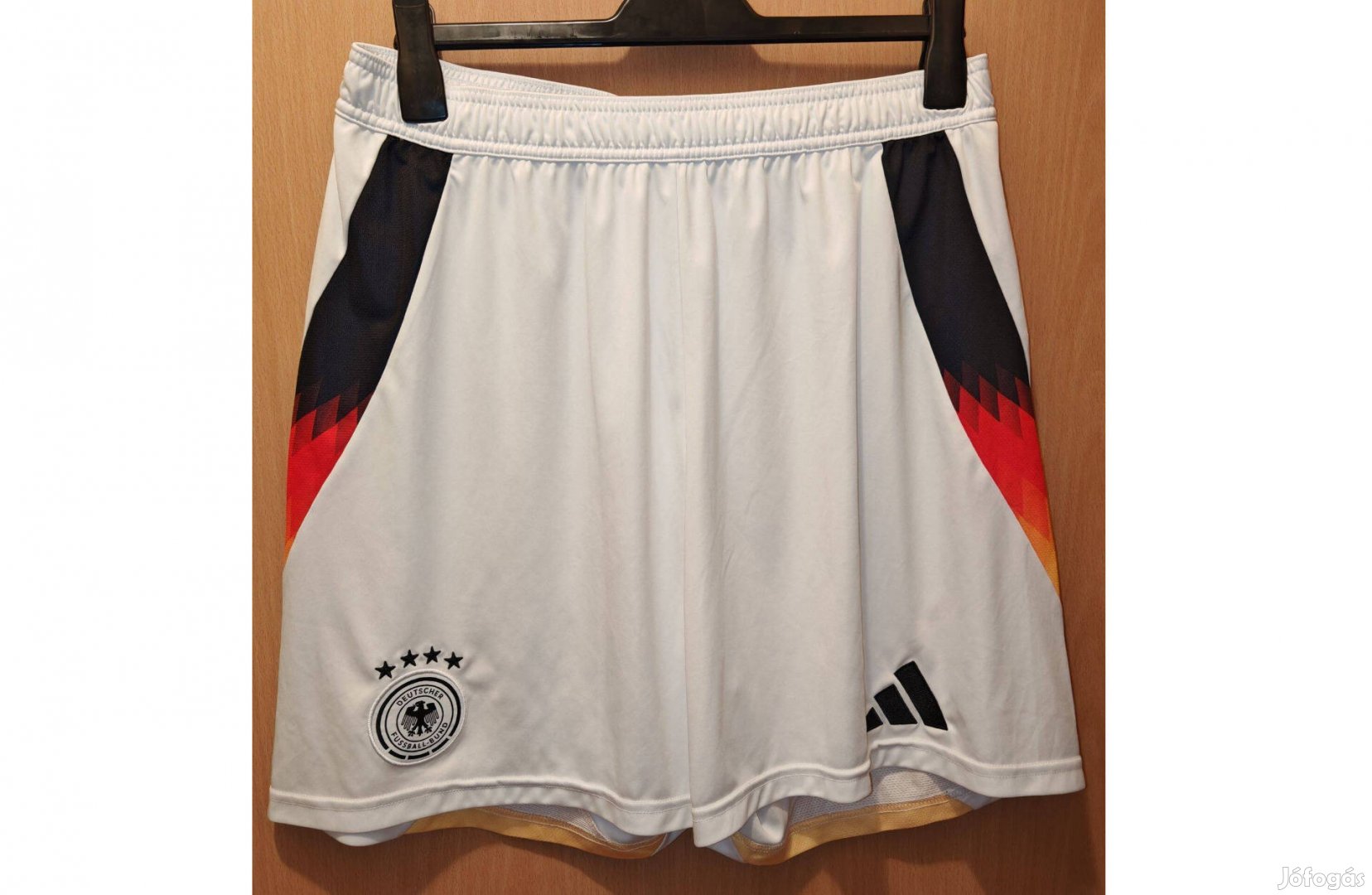 Német válogatott eredeti adidas 2024-es fehér rövid andrág (XL-es)