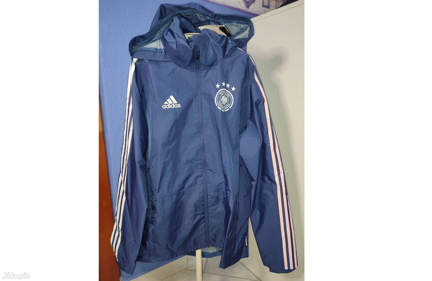 Német válogatott eredeti sötétkék adidas széldzseki (M)