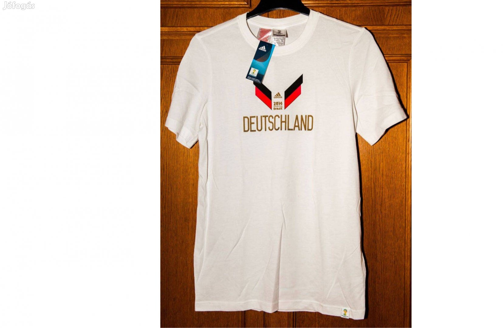 Német válogatott fehér eredeti adidas VB 2014 póló (XL, 176)
