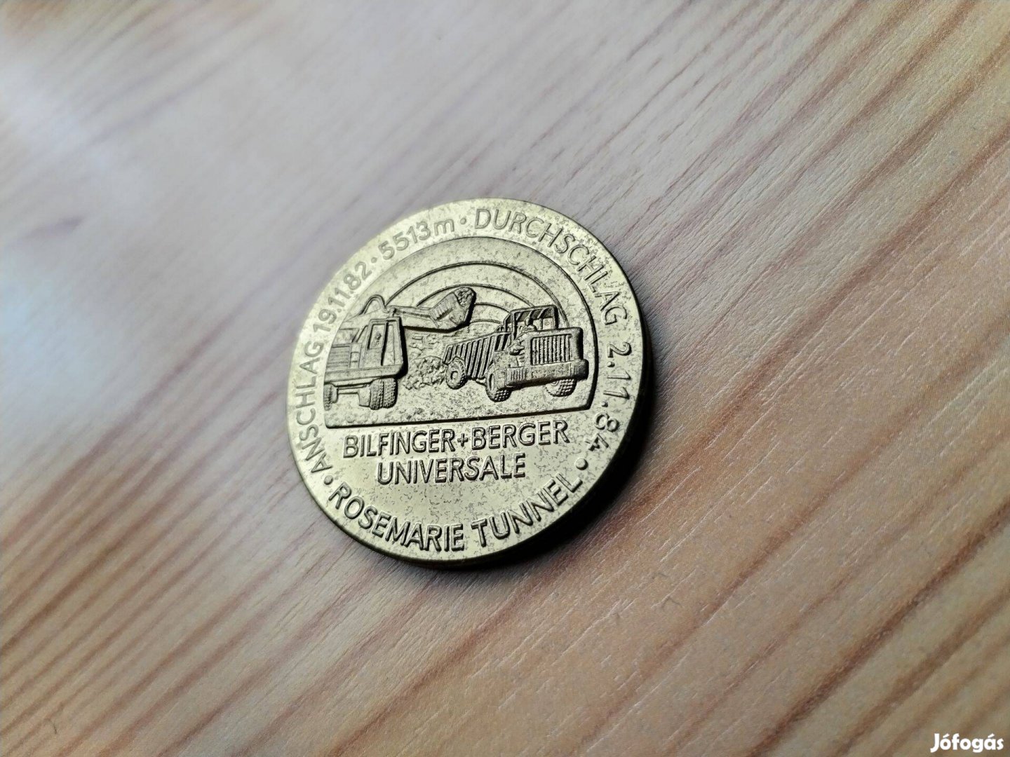 Német zseton érem Bundesban alagút