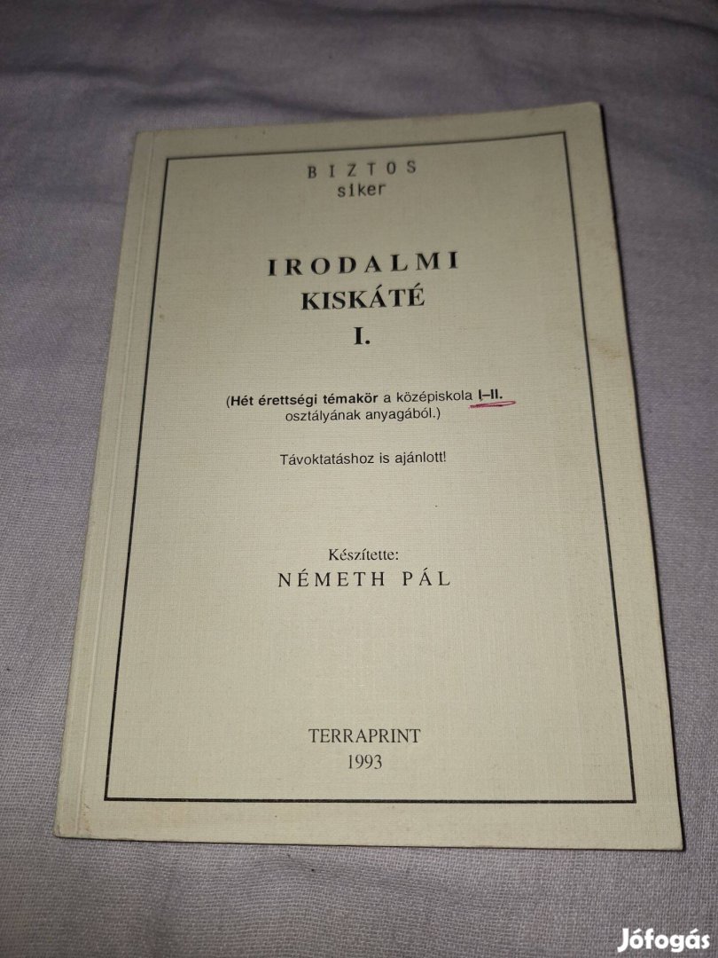 Németh Pál-Irodalmi Kiskáté I.(Terraprint 1993)