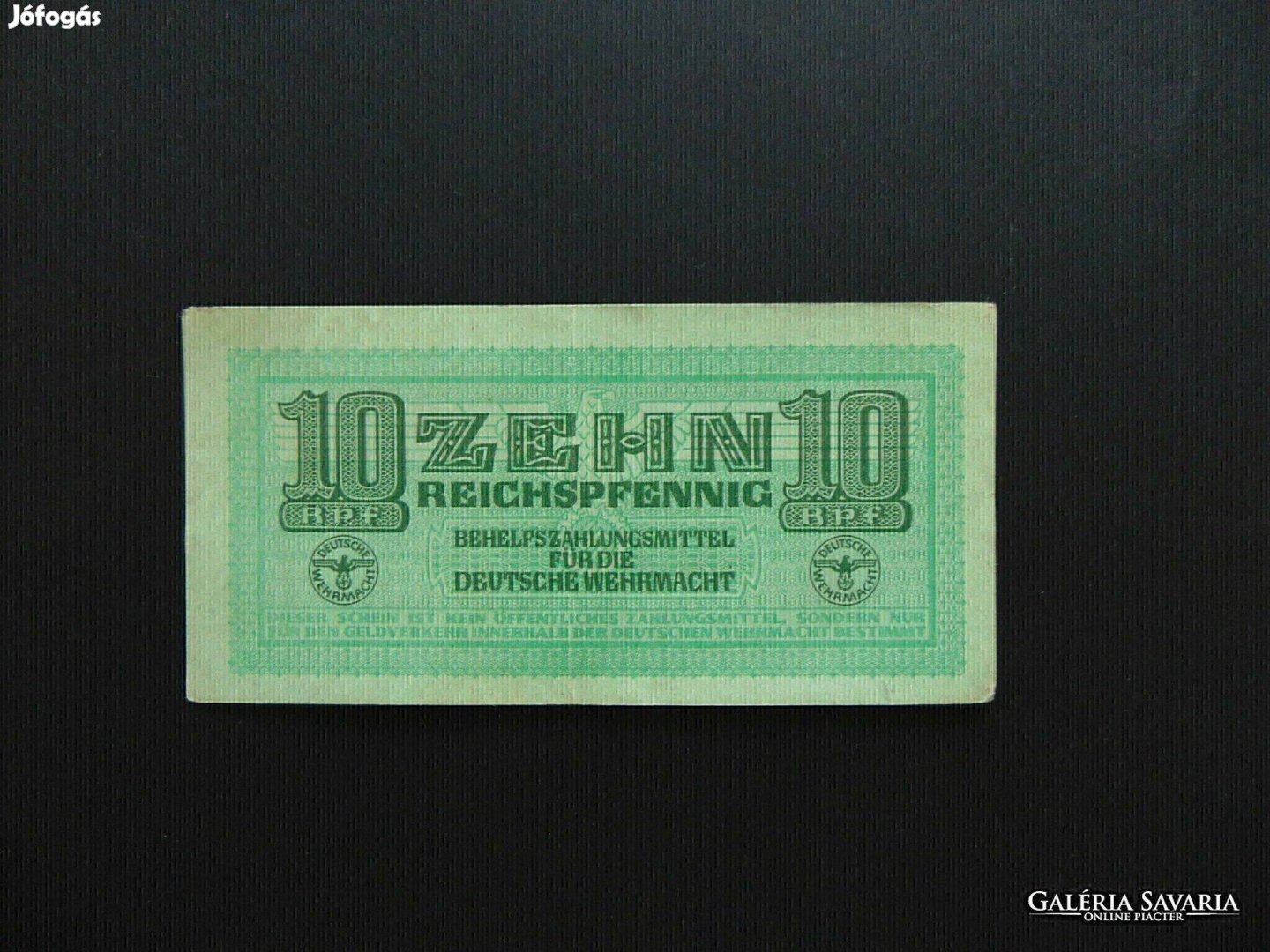 Németország 10 reichspfennig bankjegy 1944 01
