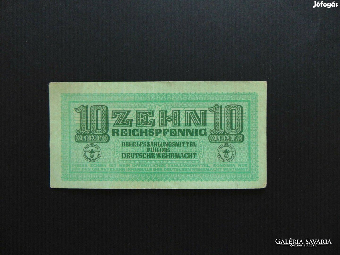 Németország 10 reichspfennig bankjegy 1944 01