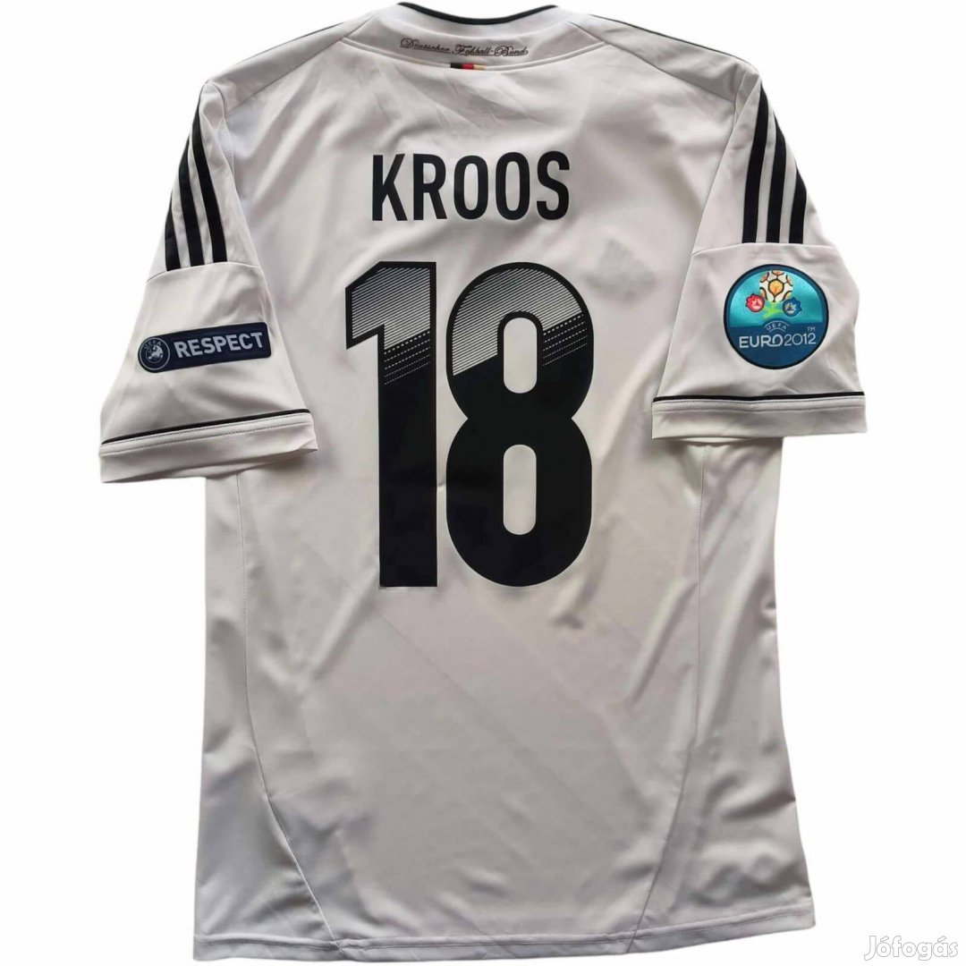 Németország 2012-14 Adidas hazai Toni Kroos foci mez S-es