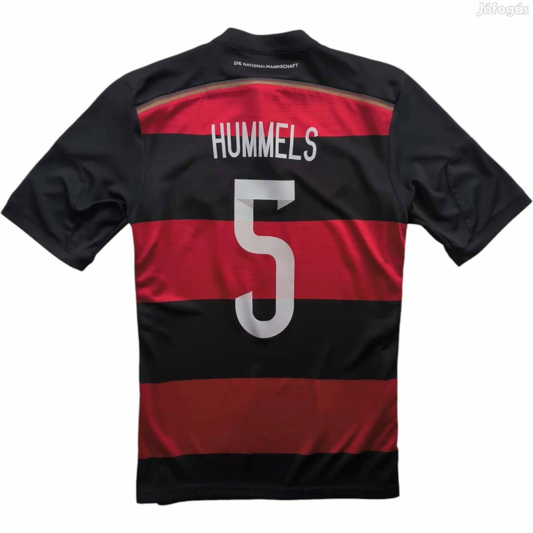 Németország 2015-16 Adidas vendég Mats Hummels foci mez S-es