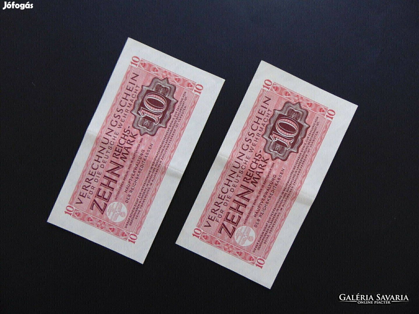 Németország 2 darab 10 reichsmark 1944 LOT ! 02