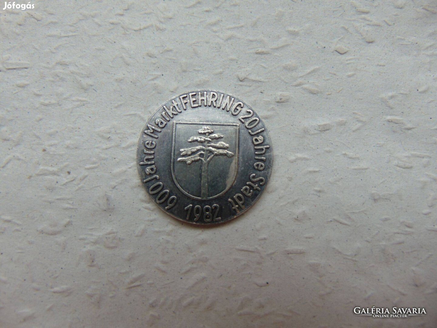 Németország ezüst emlékérem 1982 7.33 gramm 900 as ezüst