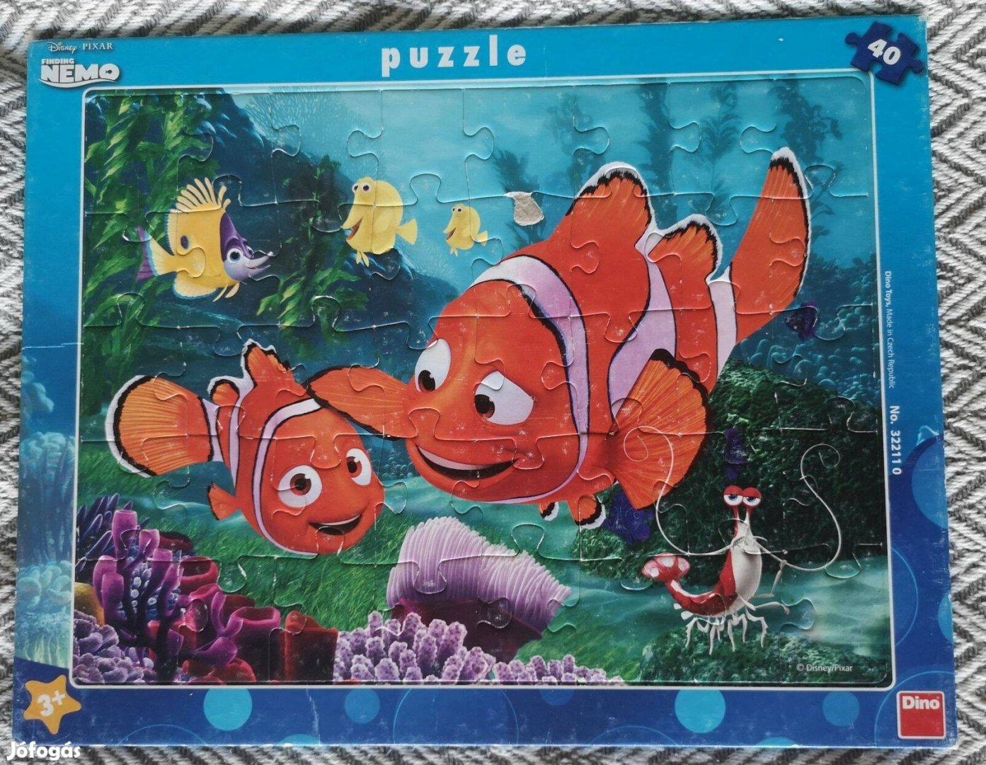 Némó nyomában: 40 darabos keretes puzzle