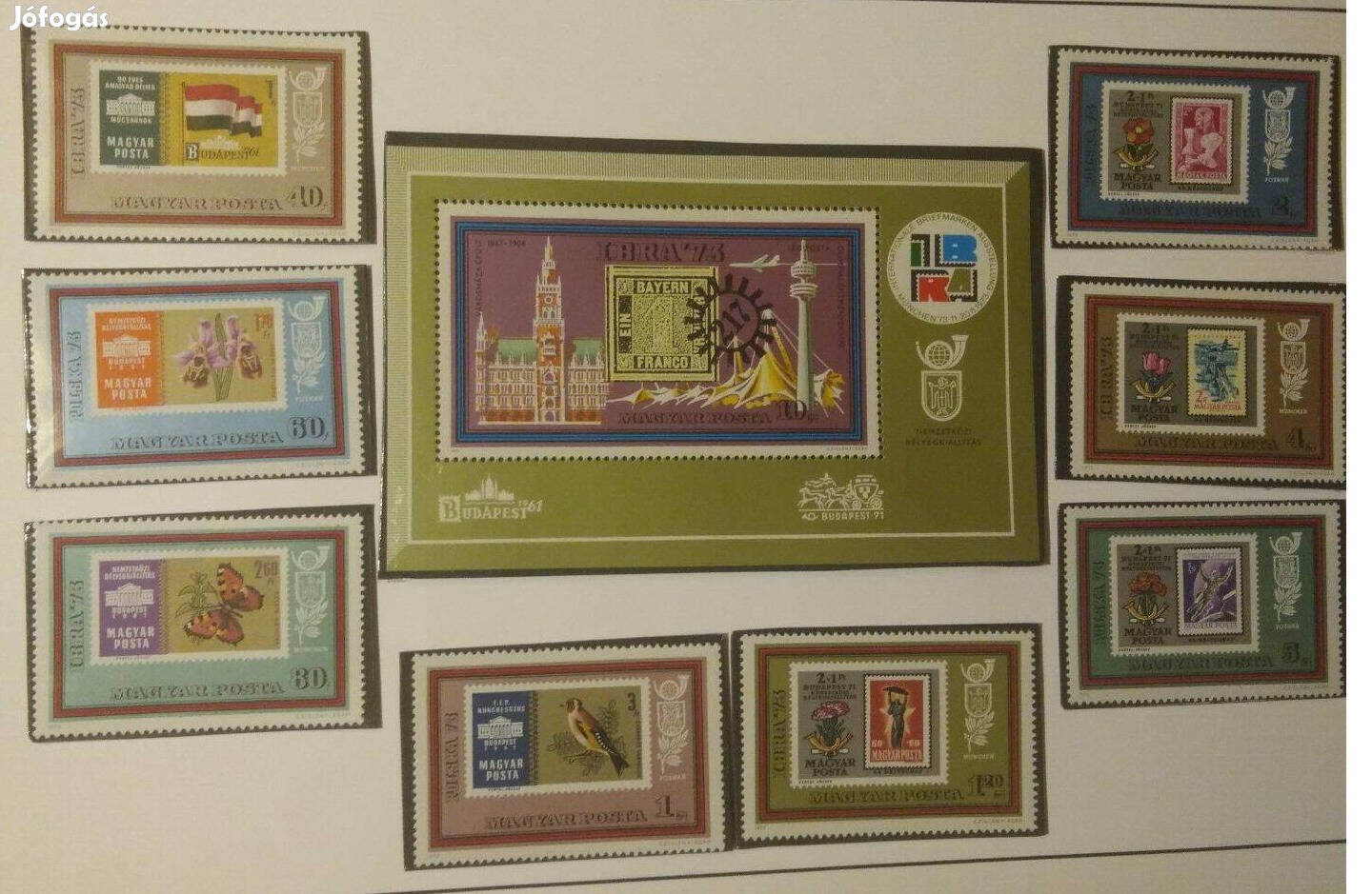 Nemzetközi Bélyegkiállítás Ibra 73 - Bélyeg sorozat 1973