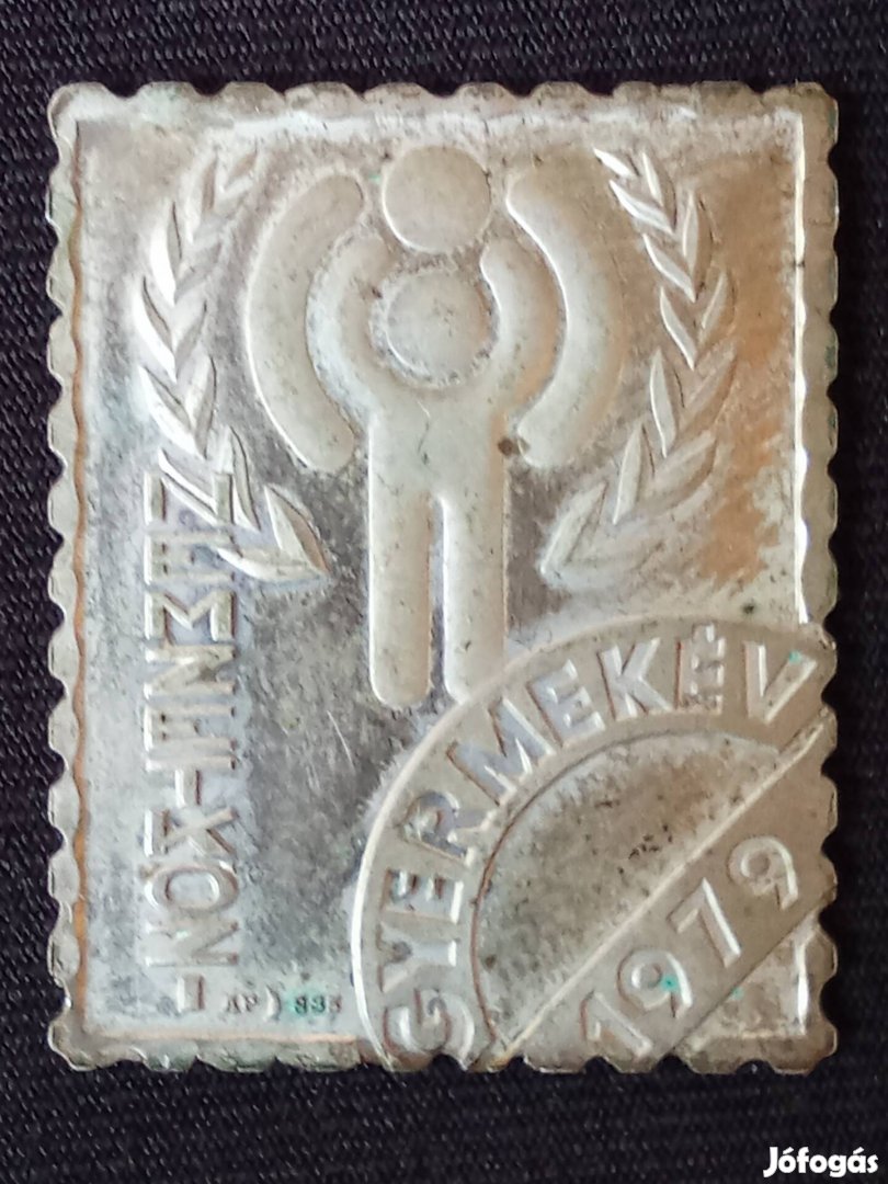 Nemzetközi Gyermekév 1979 ezüst bélyegérme
